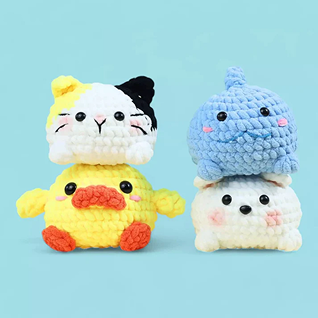 4-in-1 Marshmallow Animal Crochet Pattern thumbnail